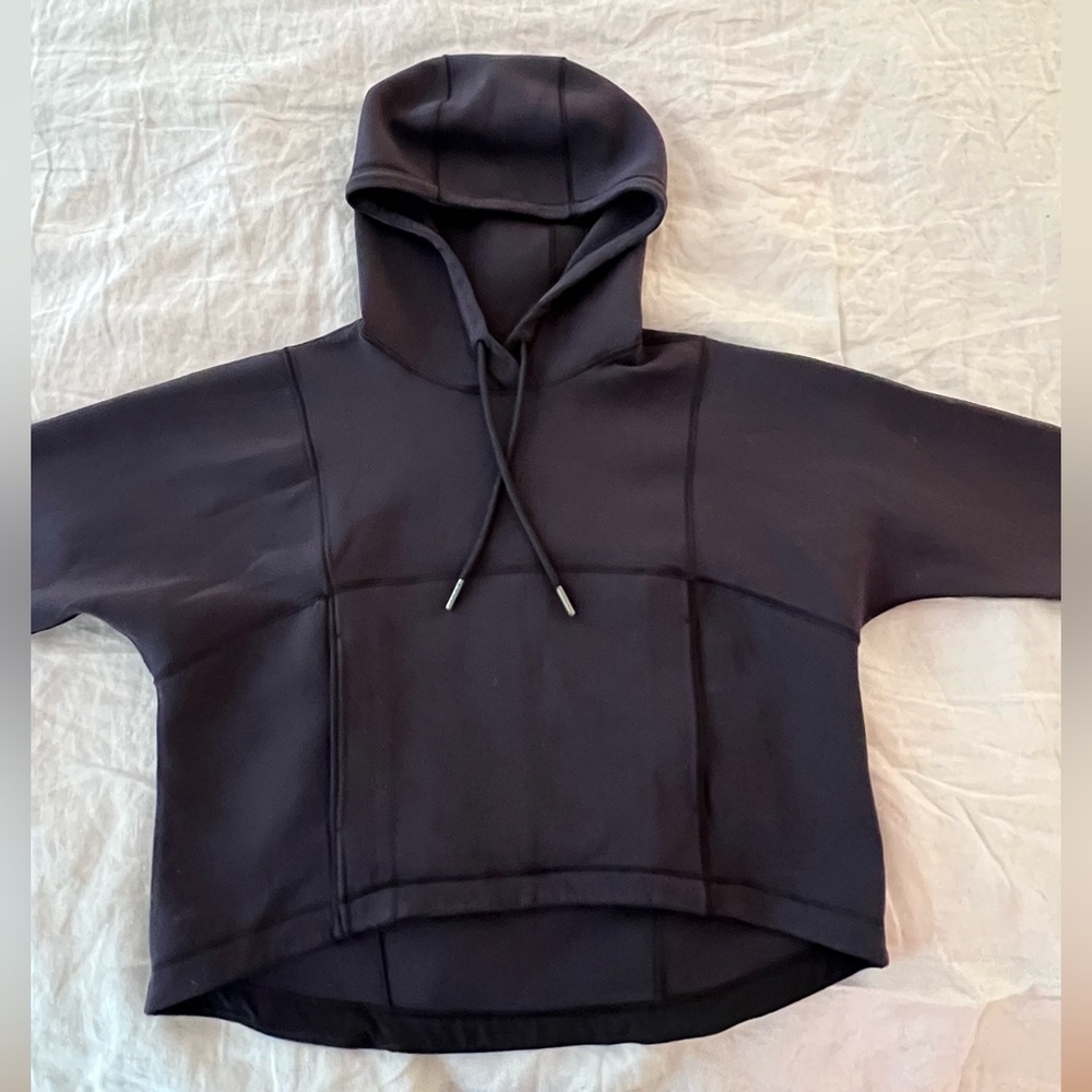 Lulu lemon black cropped hoodie